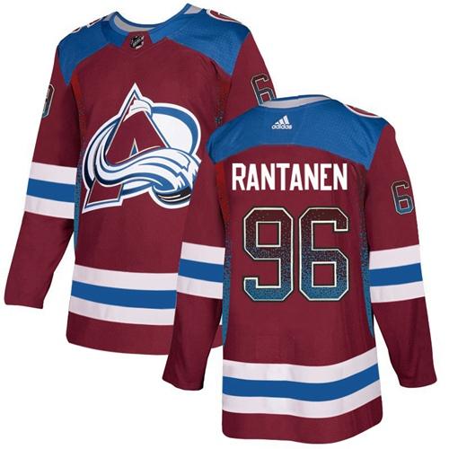 Adidas Avalanche #96 Mikko Rantanen Burgundy Home Authentic Drift ...